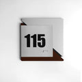 Door Numbers Door Number Sign: Wood & Stainless Steel Plate — "Creative" Design - Photo #4
