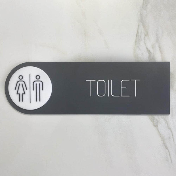 Bathroom Signs Interior Toilet Sign — Acrylic Sign