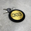 Keychain Acrylic & Stainless Steel Number - Photo #1