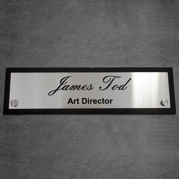Information signs Tabletop Nameplate Sign Acrylic & Stainless steel
