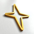 A golden star-shaped object is shown against a white background. - Photo #8
