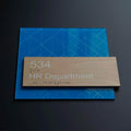 Door Signs HR Office Sign: Universal Plate Blue Light - Photo #3