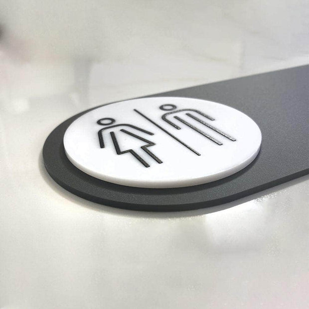 Bathroom Signs Interior Toilet Sign — Acrylic Sign