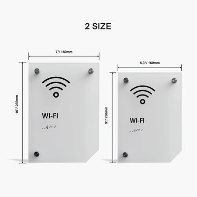 two sizes of wifi boxes with measurements