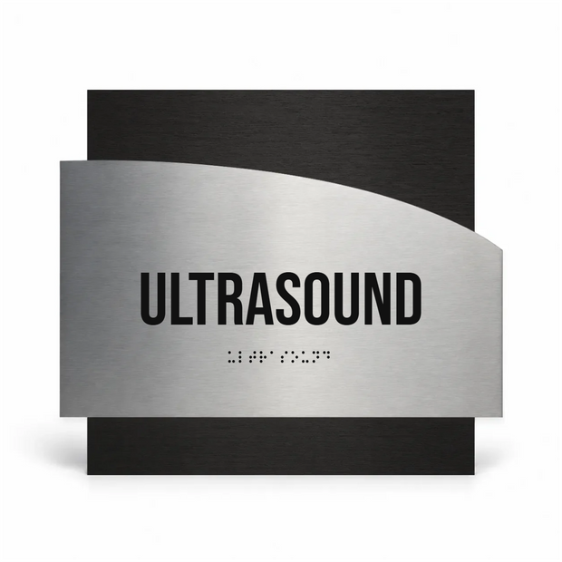 a sign or label that reads "ULTRA sound" in large, bold letters.