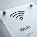 a close up of a wifi sign on a white surface - Photo #7