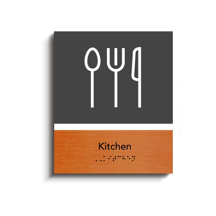 Information signs Interior Acrylic & Wood Sign for Kitchen "Dragon" Design