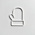 A simple white glove icon is displayed against a plain white background. - Photo #4