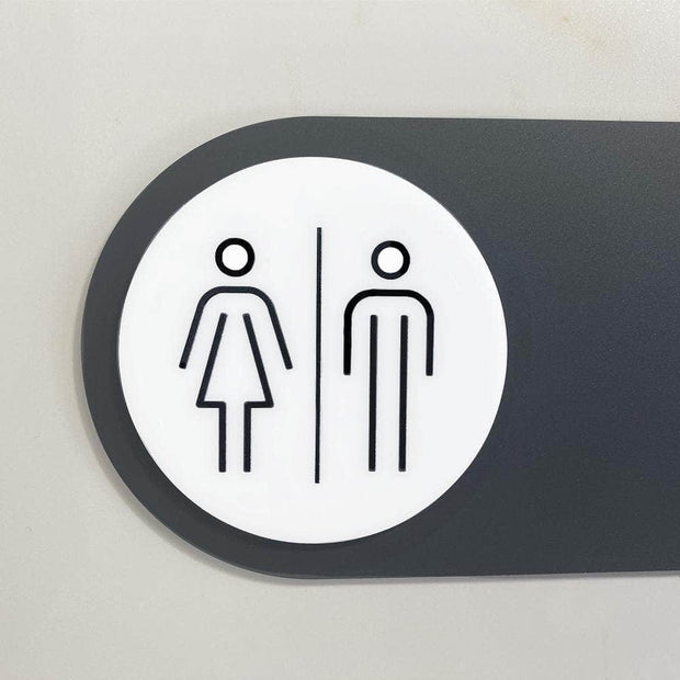 Bathroom Signs Interior Toilet Sign — Acrylic Sign