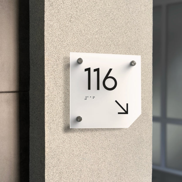 a close up of a sign on a wall