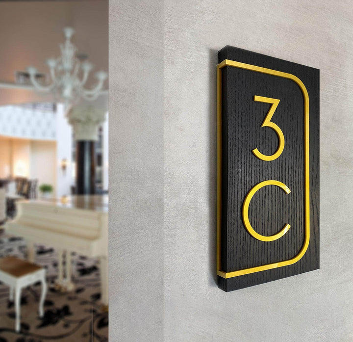 Door Numbers Door Number Sign - Interior Wall Plate
