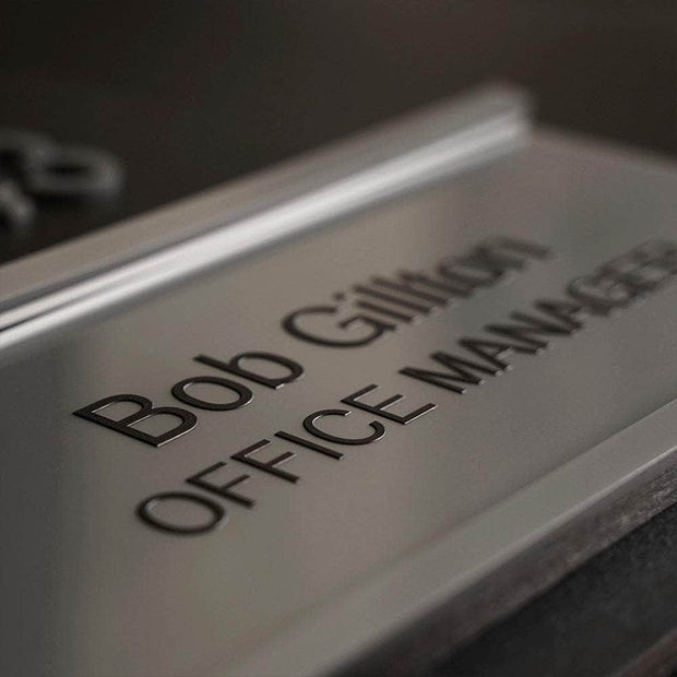 Door Signs Room Number Sign with Name Plate: Wood & Acrylic Sign