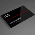 Door Signs Door Number Sign: Double Acrylic Sign - Photo #2