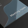 Door Signs Meeting Door Sign: Double Acrylic — Bold Style - Photo #7