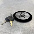 Keychain Acrylic & Stainless Steel Number - Photo #5