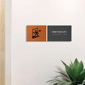 Door Signs Сustom name sign for office - Stairs Sign: Wood & Acrylic Plate — "Dragon" Design - Photo #7