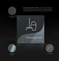 Bathroom Signs All Gender Bathroom Sign — Double Acrylic Sign — "Gray Calm" Design - Photo #6