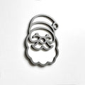 A stylized silhouette of a smiling face, resembling a cartoon or holiday-themed character, is displayed against a plain white background. - Photo #4
