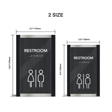 Bathroom Signs Men's Restroom Sign: "Otherside" Design - Photo #3
