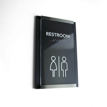 Bathroom Signs Men's Restroom Sign: "Otherside" Design - Photo #7