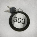 Keychain Acrylic & Stainless Steel Number - Photo #3