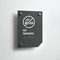 a no smoking sign on a white wall - Photo #4