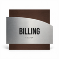 a sign with the word "BILLING" written on it, indicating that it is a sign for a restaurant or establishment related to bill payments. - Photo #1