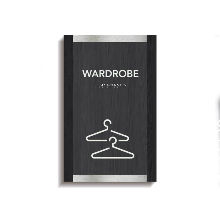 Information signs Wardrobe Closet Sign: Wood Sign — "Otherside" Design