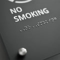 a black and white photo of a sign that says no smoking - Photo #9