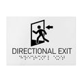 Information signs Directional Exit Sign - Acrylic Milk with Braille - Photo #4