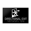 Information signs ADA Directional Exit - Black Acrylic - Photo #4