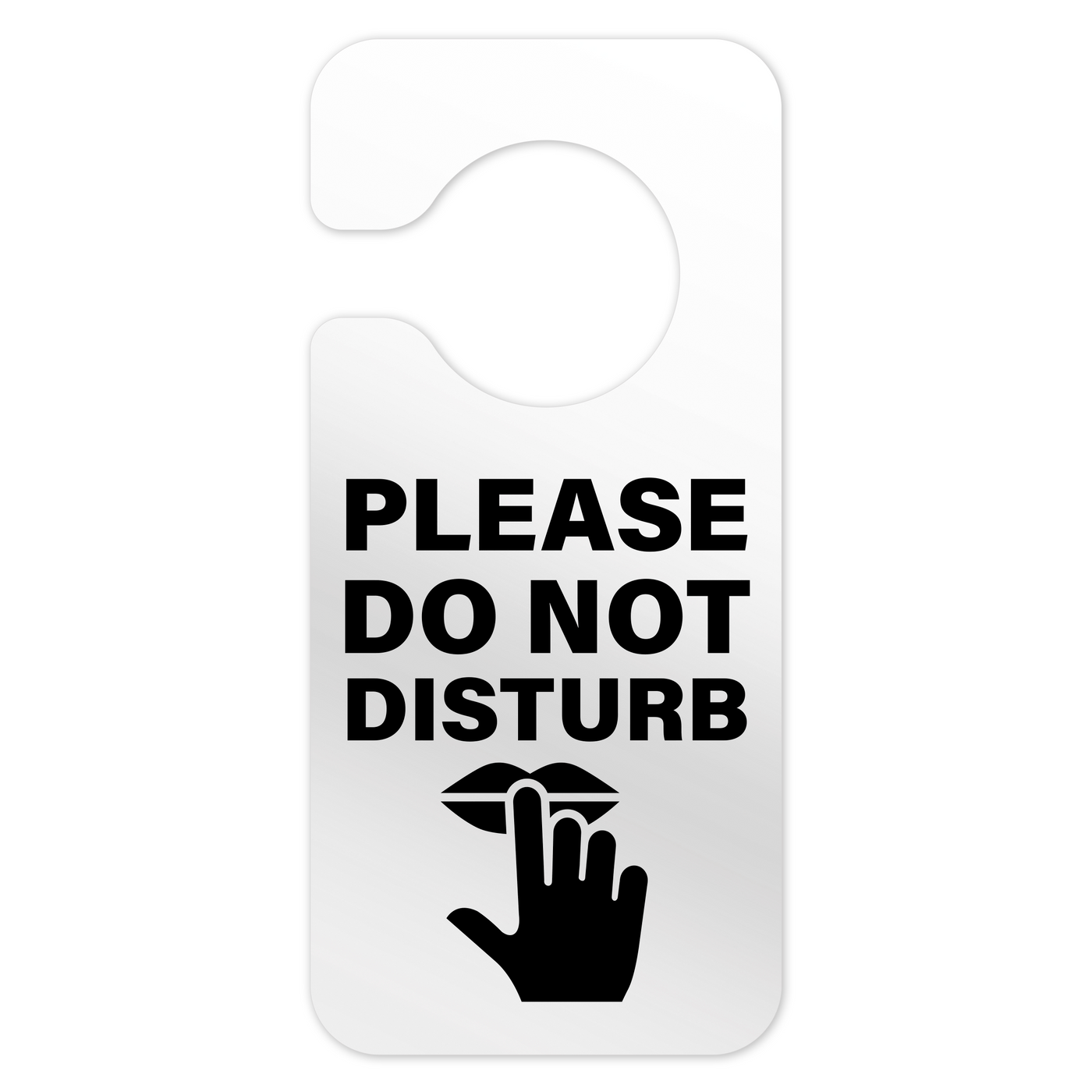 Do Not Disturb Hotel Sign: Clear Acrylic Sign | BSign Store do-not-disturb-hotel-sign-clear-acrylic-sign-bsign-store