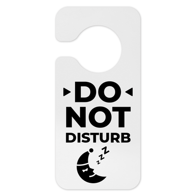 Door Signs Do Not Disturb Door Sign: Milk Acrylic Sign