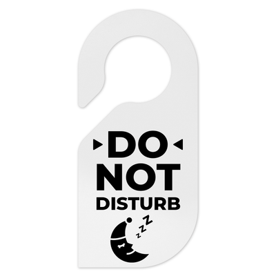 Door Signs Do Not Disturb Sign: Milk Acrylic Sign