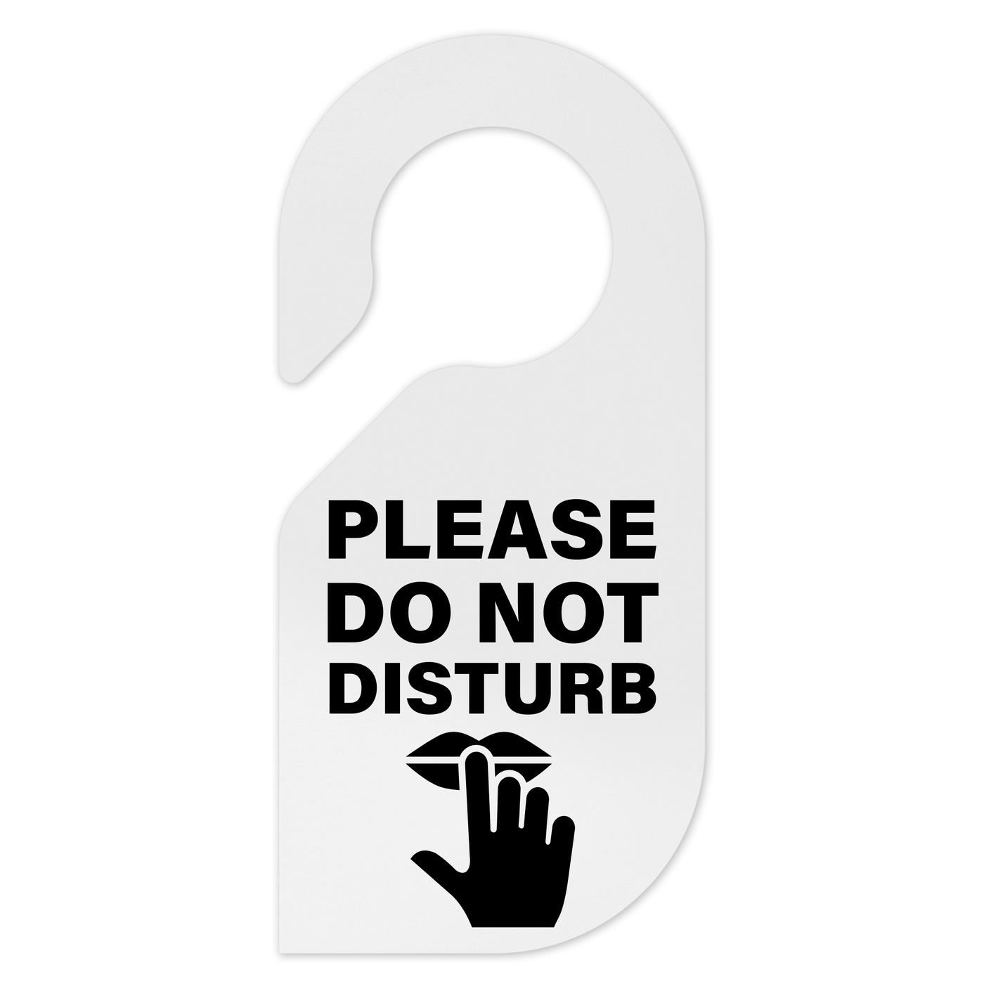 Door Signs - Don't Disturb Signage - Milk Acrylic