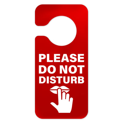 Door Signs - Don't Disturb Sign - Red Acrylic