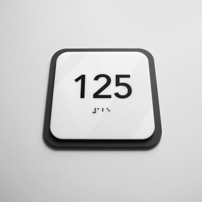 Acrylic Room Number Sign — "Elegant" Design