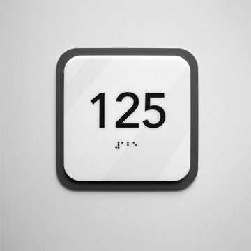 Acrylic Room Number Sign — "Elegant" Design - Photo #4