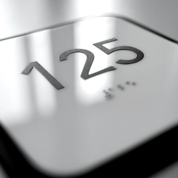 Acrylic Room Number Sign — "Elegant" Design