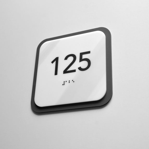 Acrylic Room Number Sign — "Elegant" Design