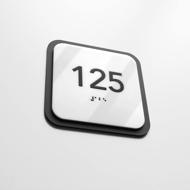 Acrylic Room Number Sign — "Elegant" Design