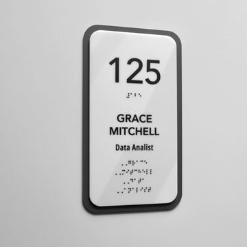 Acrylic Office Door Number Sign — "Elegant" Design - Photo #6