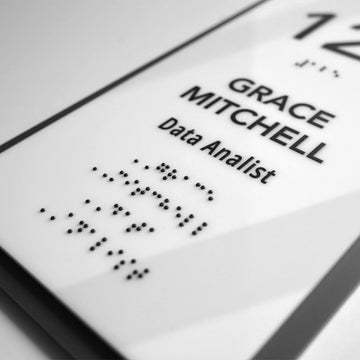 Acrylic Office Door Number Sign — "Elegant" Design - Photo #10