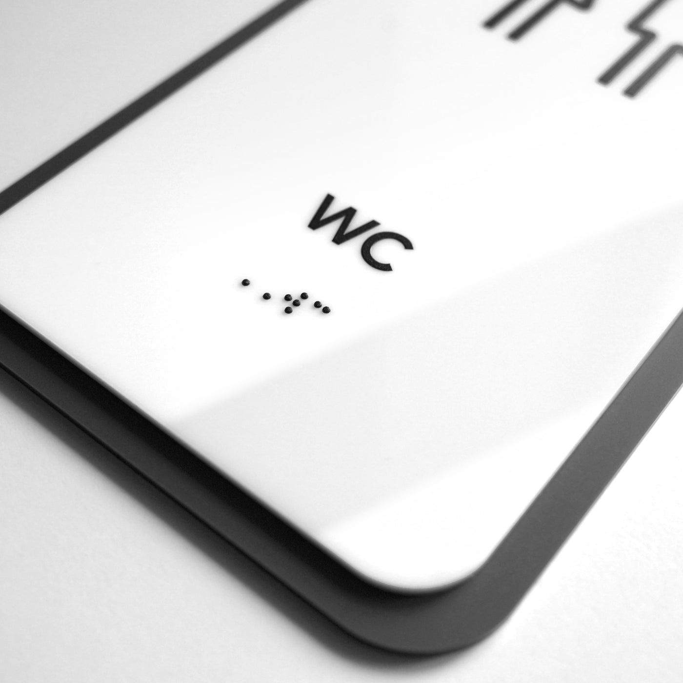 Acrylic WC Toilet Sign — "Elegant" Design