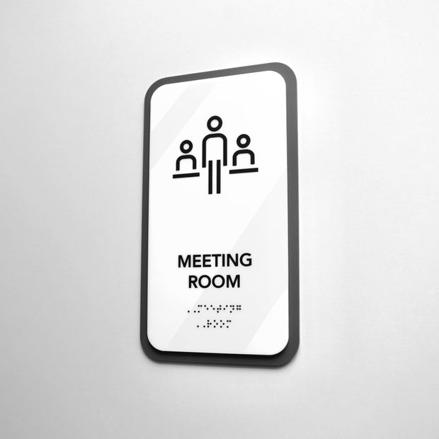 Acrylic Meeting Room Sign — "Elegant" Design