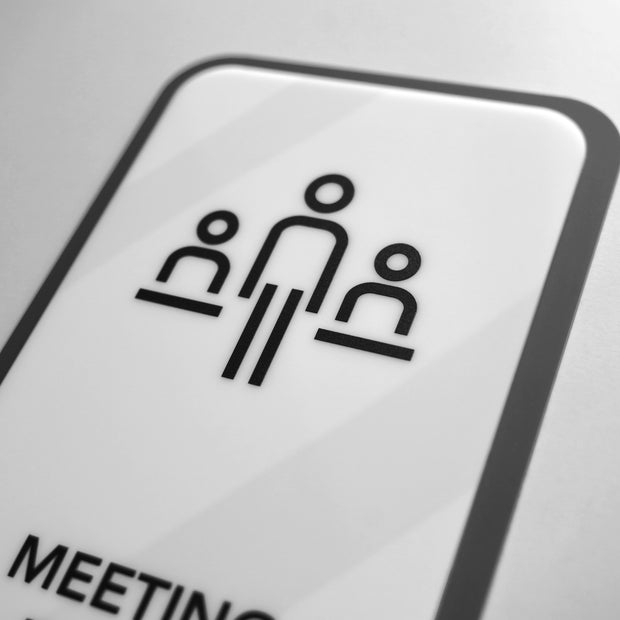 Acrylic Meeting Room Sign — "Elegant" Design