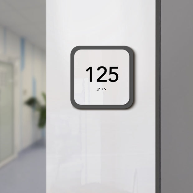 Acrylic Room Number Sign — "Elegant" Design