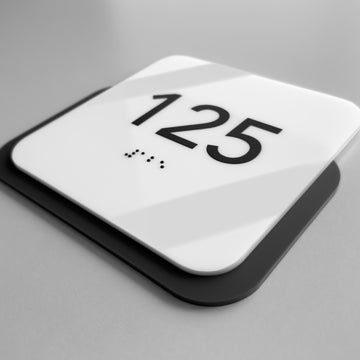 Acrylic Door Number Sign — "Elegant" Design - Photo #4