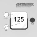 Custom Acrylic Door Number Sign — Elegant Design - Photo #3