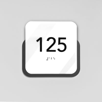 Acrylic Door Number Sign — "Elegant" Design